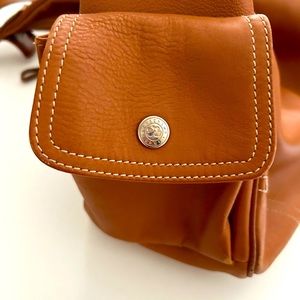 Large Leather Longchamp Shoulder Bag
